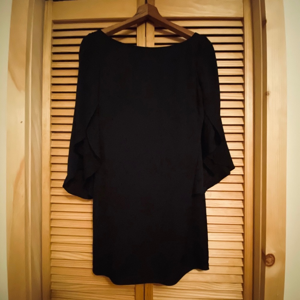 WORN ONCE. MILLY Butterfly-Sleeve Silk Dress, 0